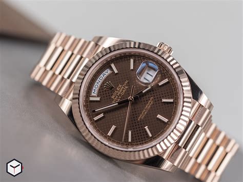 rolex day date chocolate dial